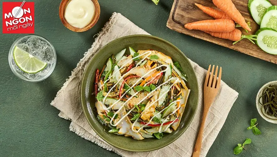 salad mực phổ tai