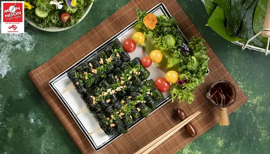Chả ốc nướng l&aacute; lốt