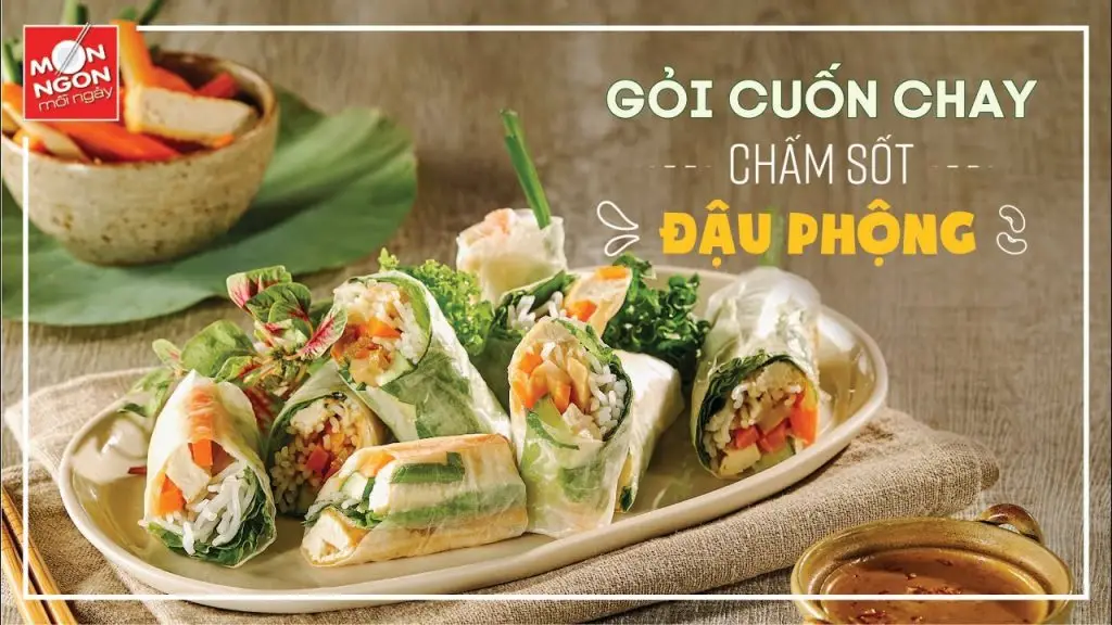 Cách làm gỏi cuốn chay xốt đậu phộng “không đối thủ”
