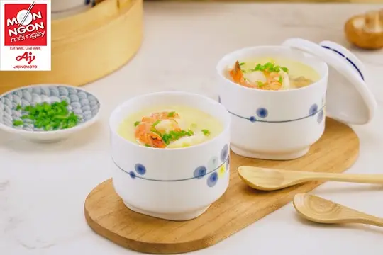 Trứng hấp hải sản