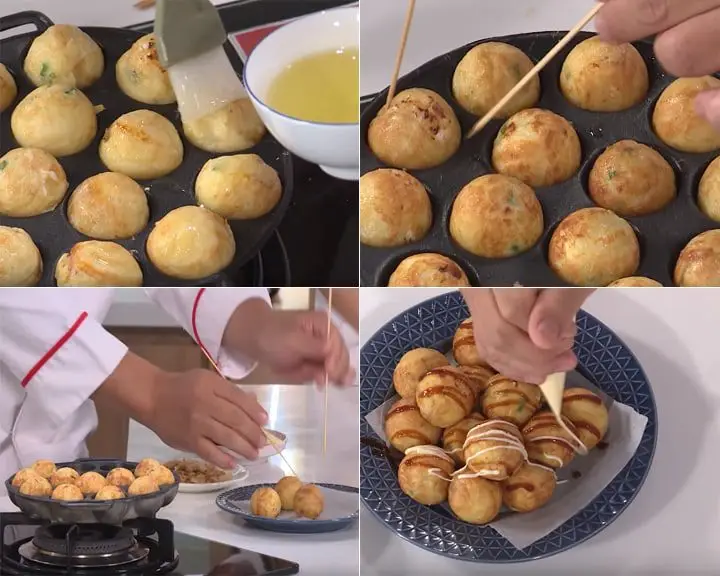 Cách làm Takoyaki - Bước 5