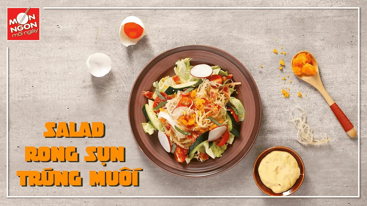 Salad rong sun trung muoi