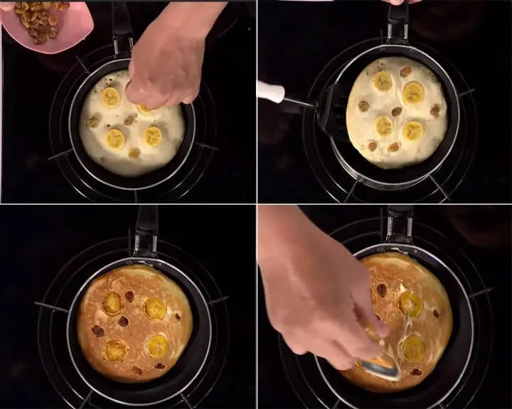 Pancake chuối xúc xích