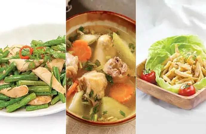 Thực đơn 3 món đơn giản cho những ngày giãn cách