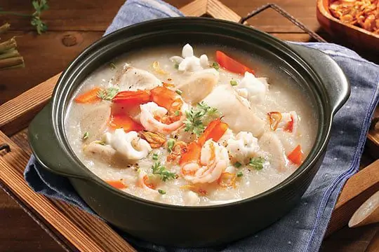 ch&aacute;o ngưu b&agrave;ng hải sản