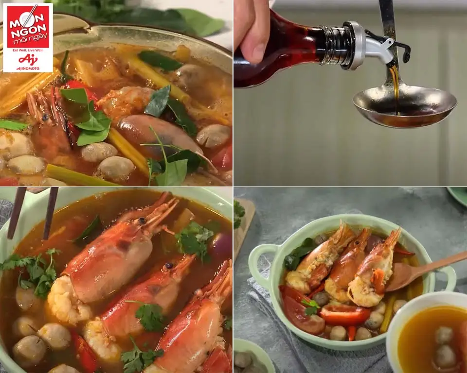 Cach lam TOM YUM KUNG buoc 4