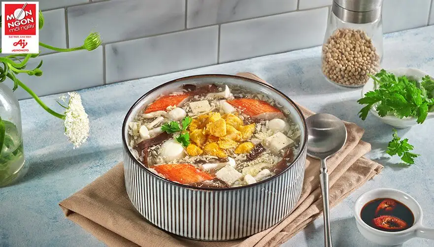 Súp mộc nhĩ thịt cua – Bữa sáng cho tiết lạnh cuối năm