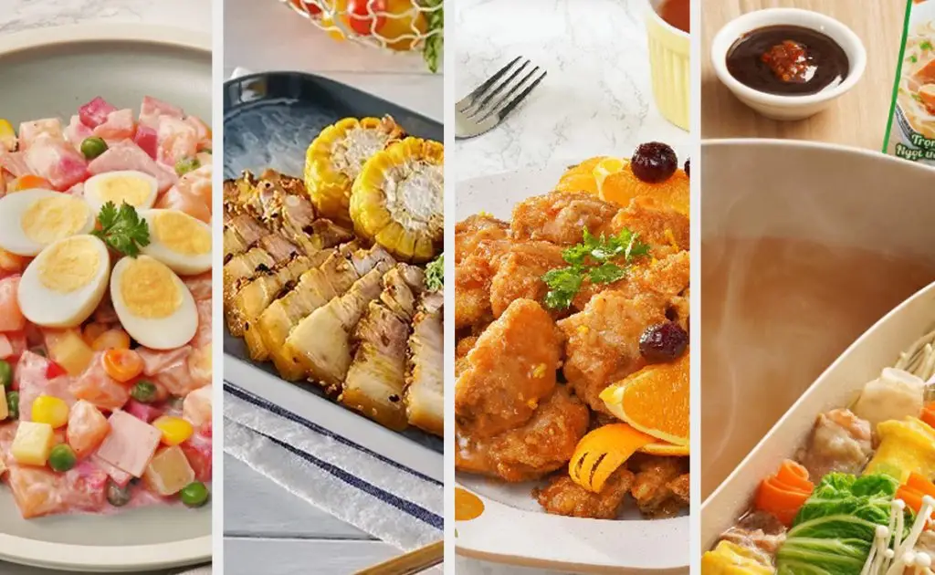 Thực đơn sắc màu rực rỡ cho bữa cơm ngày lễ thêm ngon