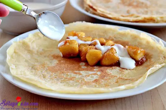 C&aacute;ch l&agrave;m m&oacute;n b&aacute;nh crepe nh&acirc;n t&aacute;o 11