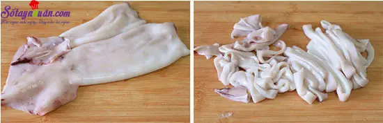 c&aacute;ch chế biến mực x&agrave;o chua cay 1