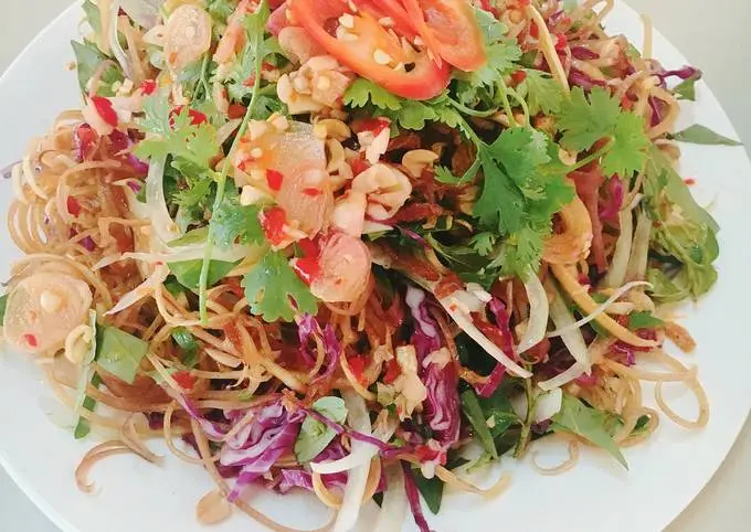 c&aacute;ch l&agrave;m nộm ngũ sắc 1
