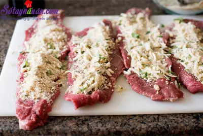 Thịt b&ograve; cuộn braciole ăn với pasta kiểu &Yacute; 3