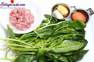 c&aacute;ch l&agrave;m canh rau cải thịt vi&ecirc;n 1