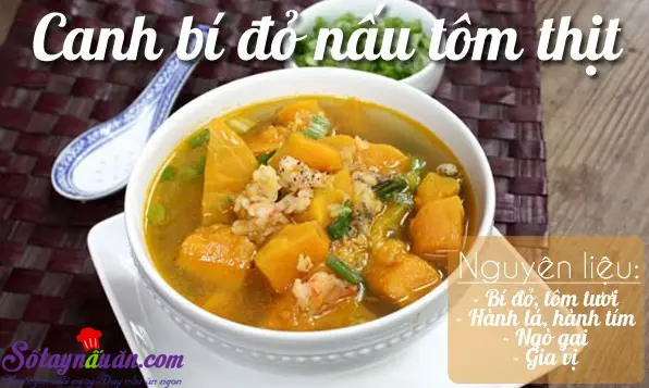 Canh b&iacute; đỏ nấu thịt