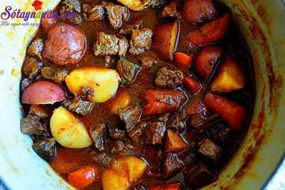 C&aacute;ch l&agrave;m m&oacute;n b&ograve; hầm bia 8