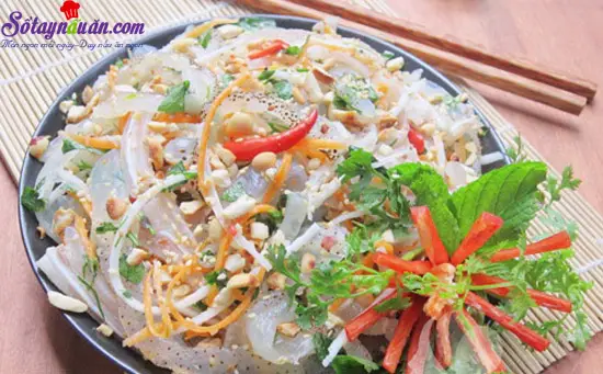 C&aacute;ch l&agrave;m nộm sứa tai heo 4
