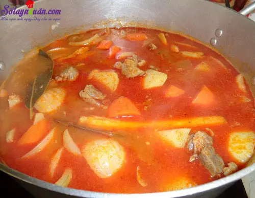 c&aacute;ch nấu c&agrave; ri b&ograve; 6