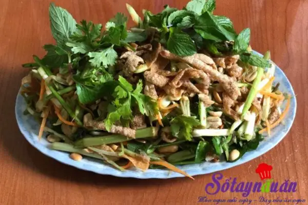 Hướng dẫn cách làm nộm rau cần (nộm vó cần) giòn ngon