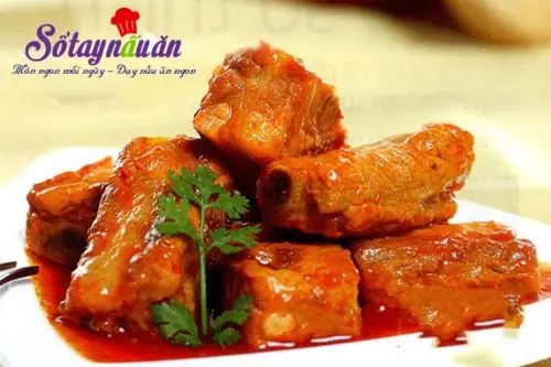 Hướng dẫn cách làm sườn sốt cà chua ngọt đơn giản tại nhà