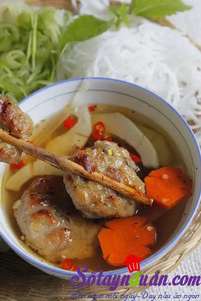 Bún chả nướng dân dã
