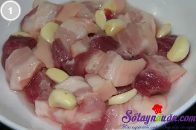 Thịt ba chỉ mặn ngọt 1