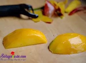 c&aacute;ch l&agrave;m b&aacute;nh m&igrave; sandwich g&agrave; với sốt xo&agrave;i 4