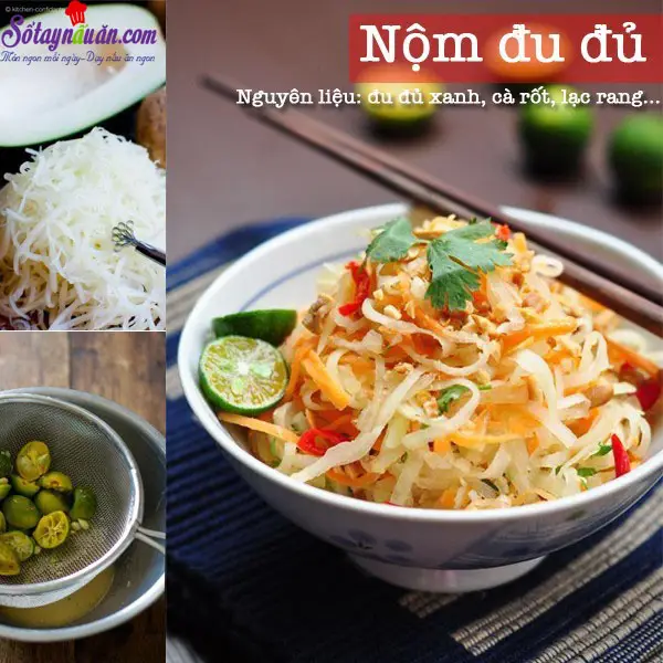 c&aacute;ch l&agrave;m nộm đu đủ