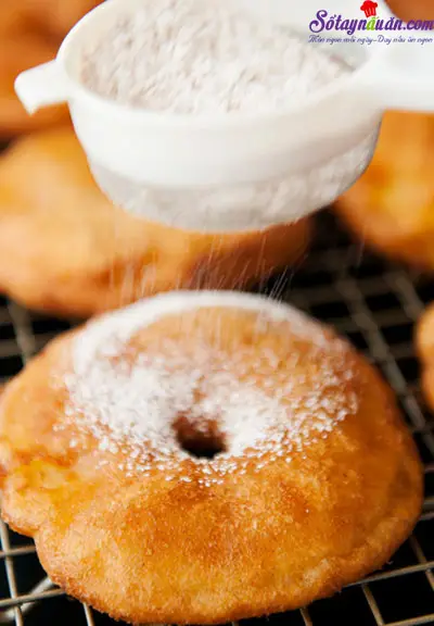 Công thức cho món bánh táo donut ngon mê ly