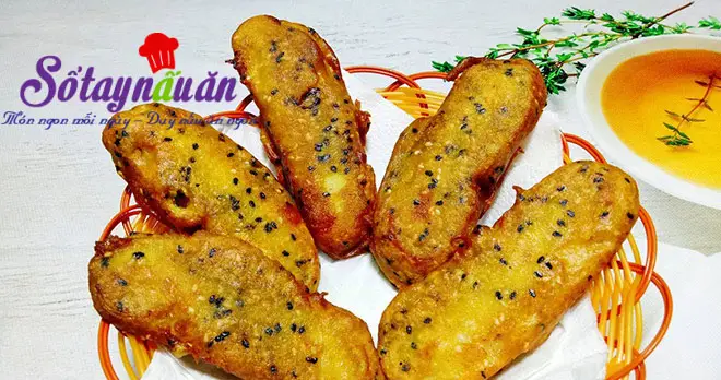B&aacute;nh chuối chi&ecirc;n vừng đen 7