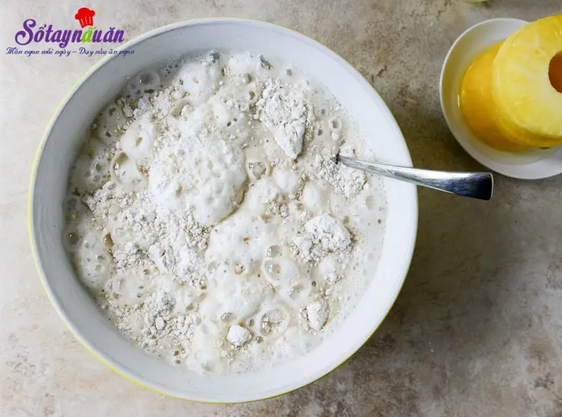 c&aacute;ch l&agrave;m b&aacute;nh pancake chuối dứa