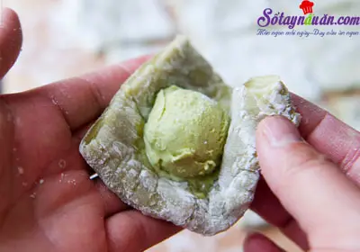 c&aacute;ch l&agrave;m mochi nh&acirc;n kem 6