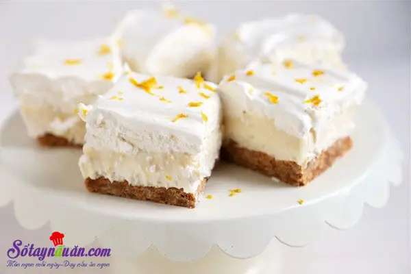 Học c&aacute;ch l&agrave;m cheesecake chanh thơm v&agrave; ngon tuyệt kết quả