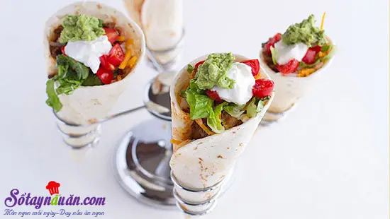 c&aacute;ch l&agrave;m b&aacute;nh taco h&igrave;nh n&oacute;n 4