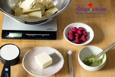 Hướng dẫn l&agrave;m matcha truffle si&ecirc;u hấp dẫn nguy&ecirc;n liệu