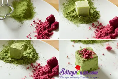Hướng dẫn l&agrave;m matcha truffle si&ecirc;u hấp dẫn 12