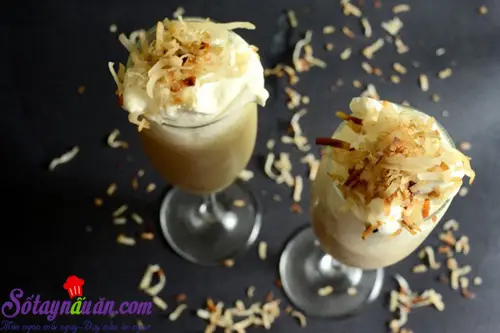 Béo ngậy smoothie kem dừa kiểu Thái