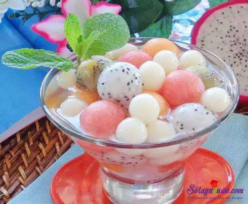 Cách làm chè bi trái cây cực ngon và mát lạnh