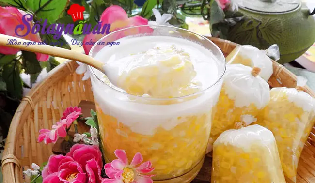 C&aacute;ch l&agrave;m ch&egrave; ng&ocirc; bột b&aacute;ng cực dẻo cực thơm ngon