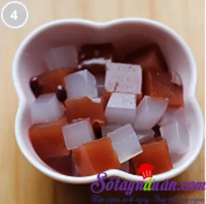 Ch&egrave; thạch đậu đỏ 4