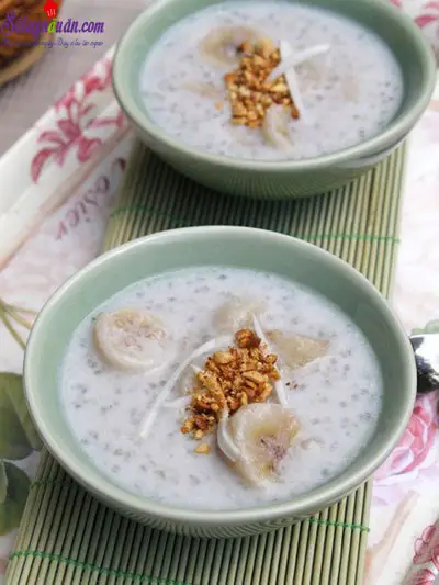 c&aacute;ch nấu ch&egrave; chuối 7