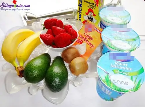 Hướng dẫn l&agrave;m sinh tố hoa quả kem tươi si&ecirc;u ngon nguy&ecirc;n liệu