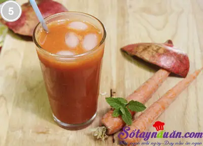 Nước &eacute;p c&agrave; rốt đẹp da 5