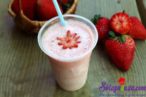 Sinh tố d&acirc;u t&acirc;y