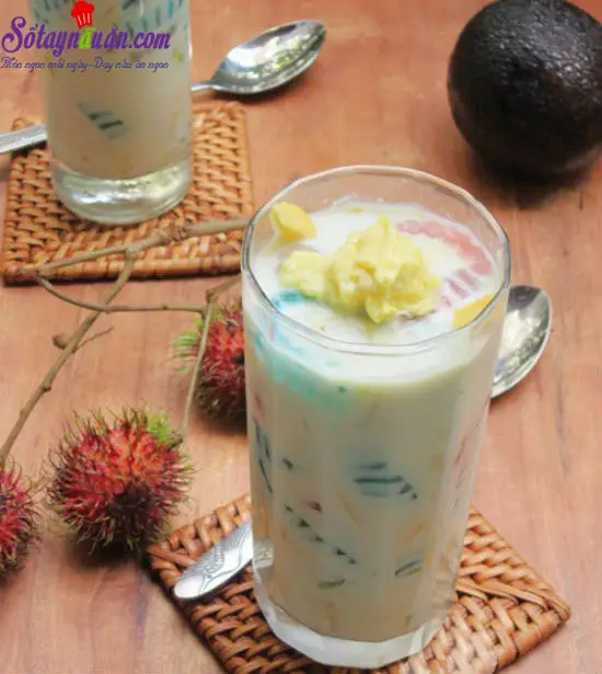 Hướng dẫn làm chè thái sầu riêng mát lạnh