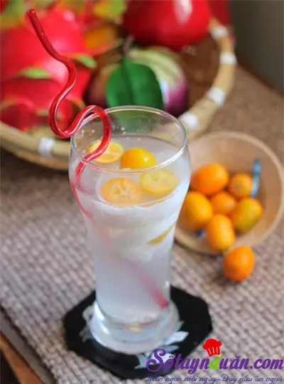 Nước dừa quất mát lạnh