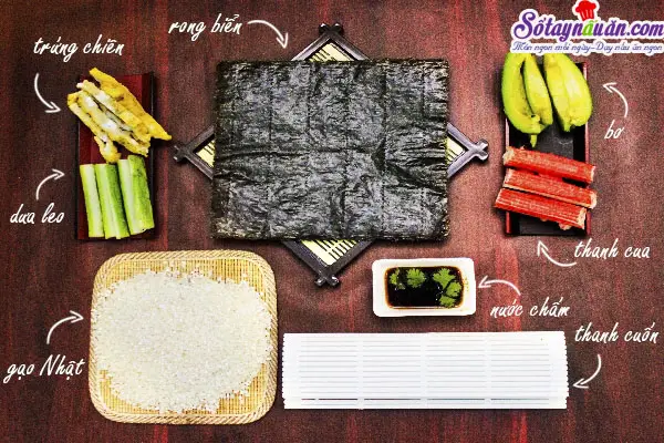 c&aacute;ch l&agrave;m sushi
