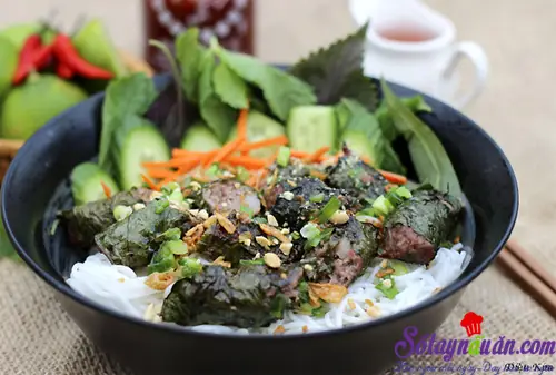 Bò cuốn lá lốt lạ miệng