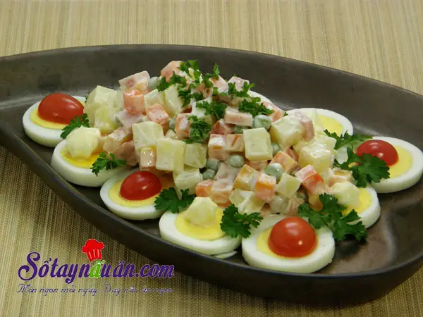 Cách làm salad nga