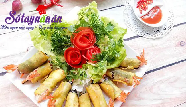 Cách làm tôm cuộn khoai lang chiên giòn cực hấp dẫn
