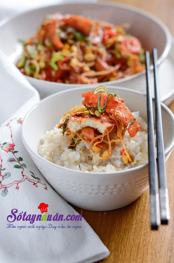 C&aacute;ch l&agrave;m đậu phụ x&agrave;o gi&aacute; đỗ lạ m&agrave; tuyệt ngon kết quả